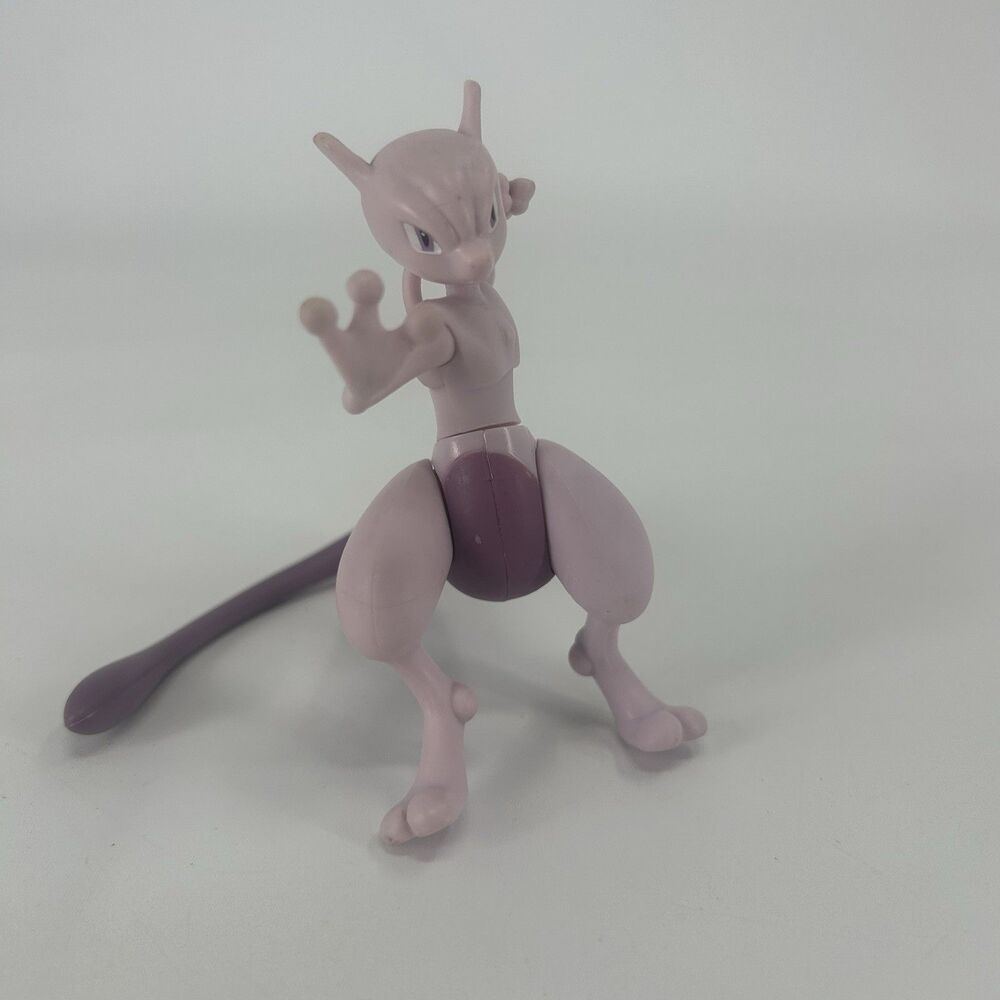 Jazwares Pokemon Mewtwo Battle Action Figure Wicked Cool Toys 4.5"